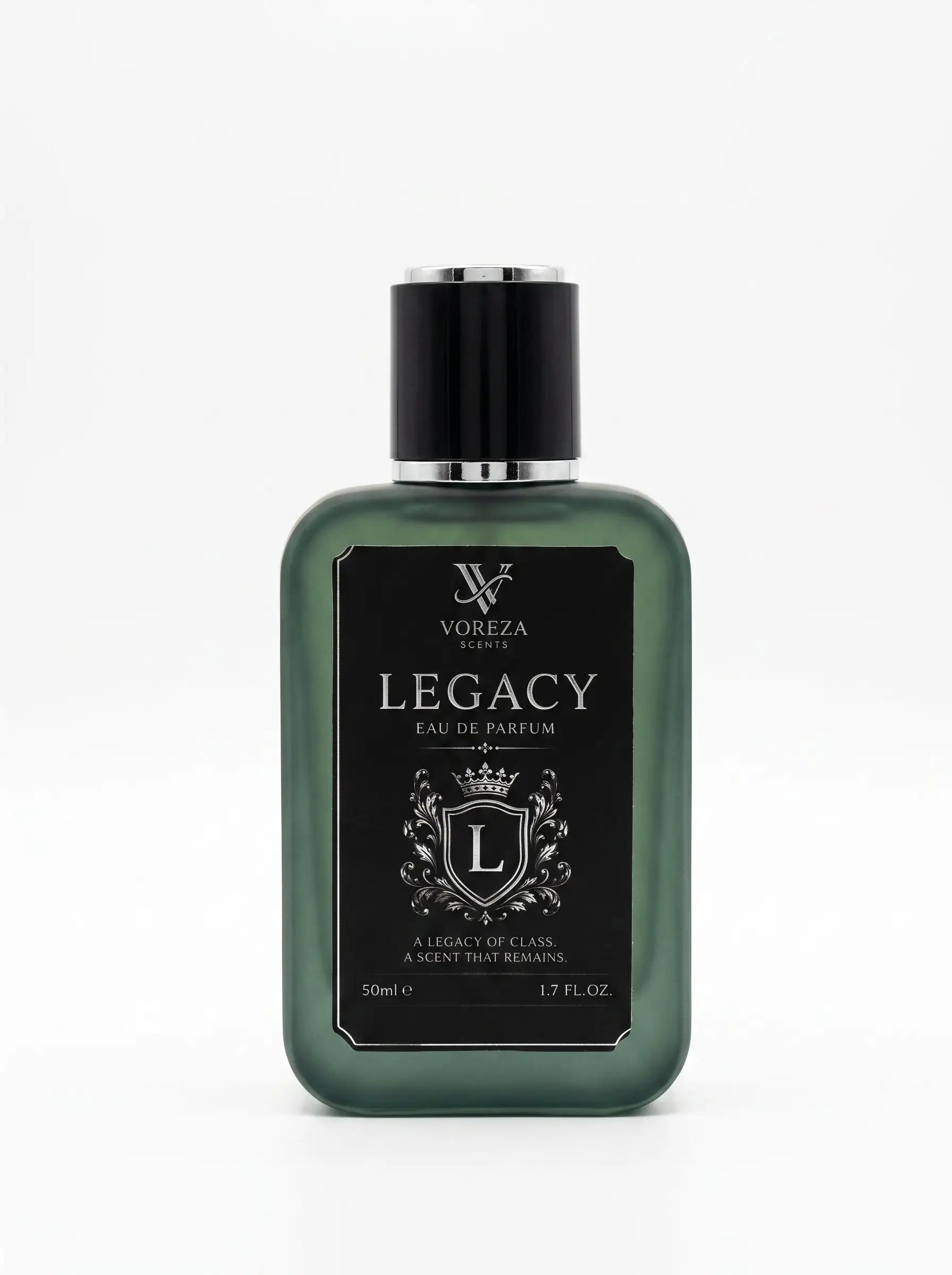 LEGACY Eau de Parfum 50ml by VOREZA SCENTS luxury-inspired long-lasting men's perfume.