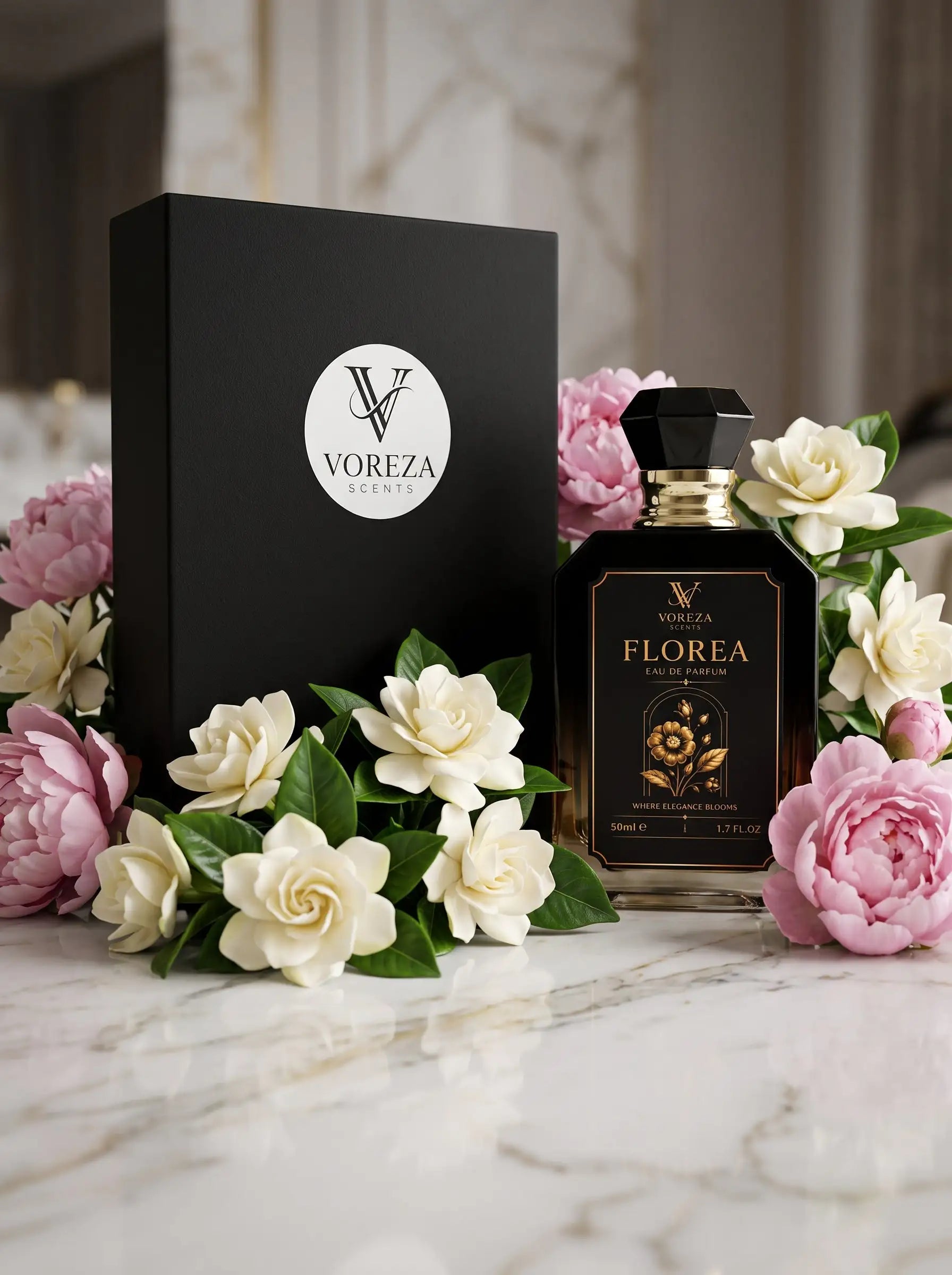 FLOREA Eau de Parfum (50ml) | Luxury Women's Perfume | VOREZA SCENTS Voreza Scents