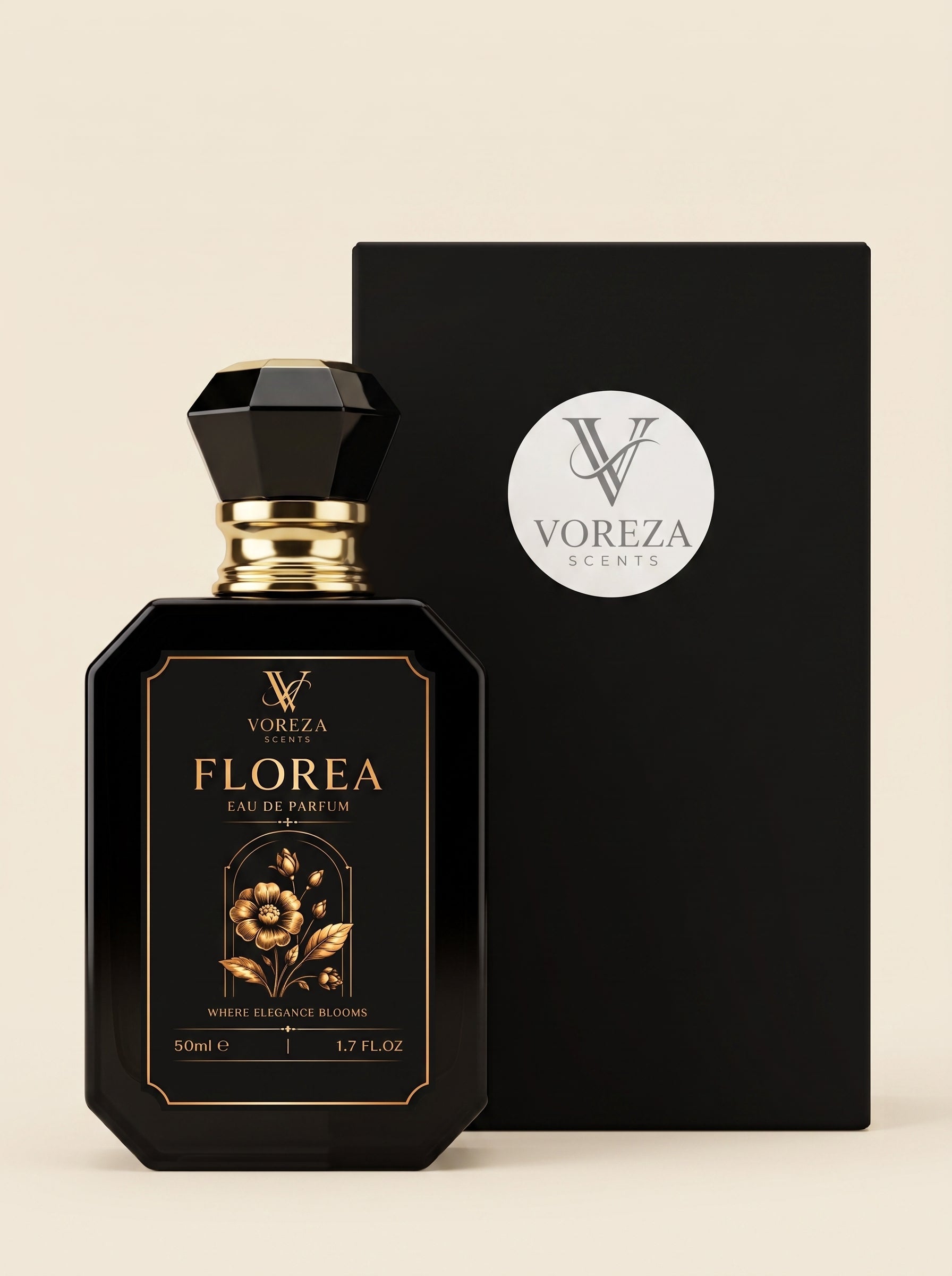 FLOREA Eau de Parfum (50ml) | Luxury Women's Perfume | VOREZA SCENTS Voreza Scents