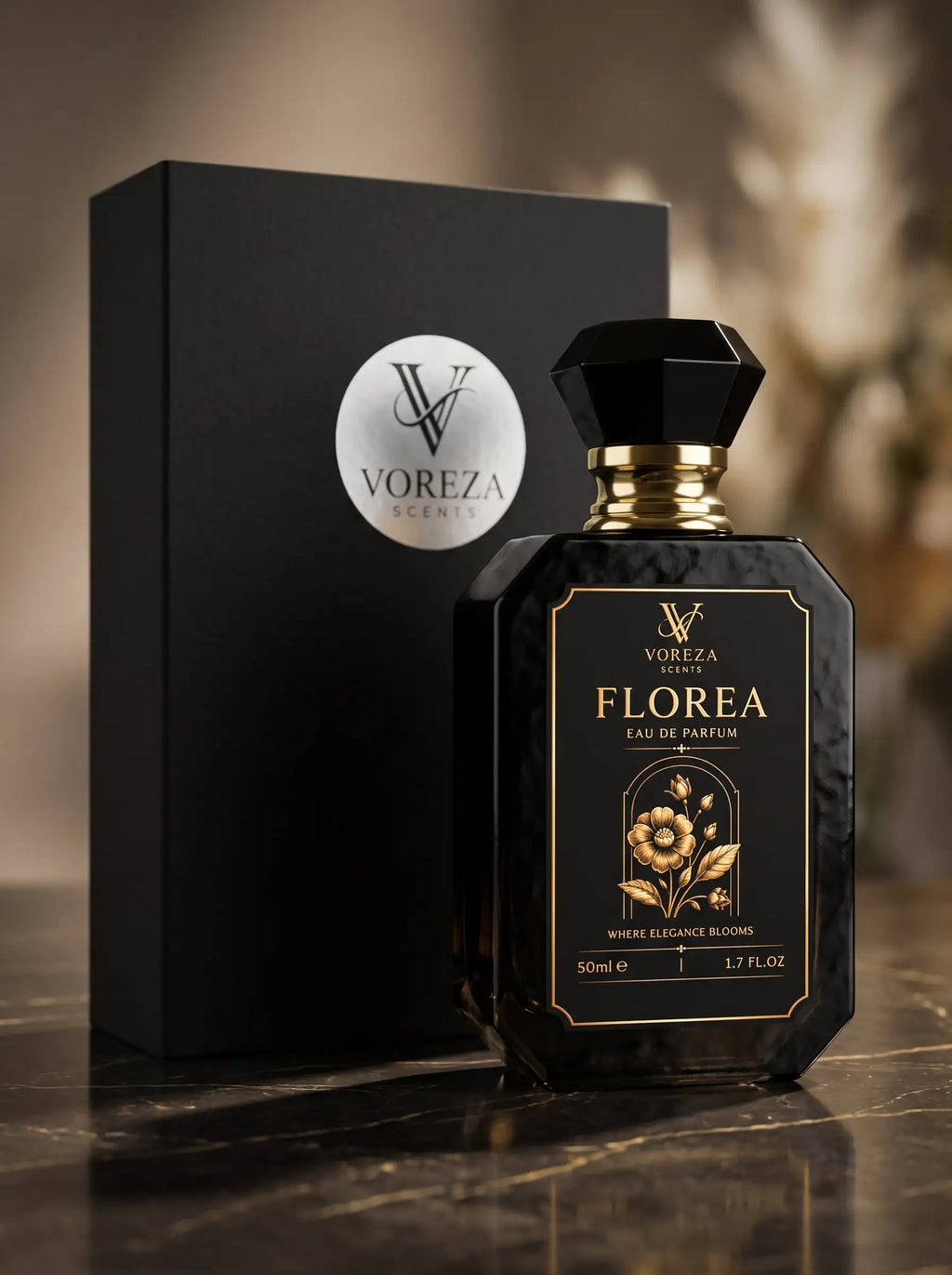 FLOREA Eau de Parfum (50ml) | Luxury Women's Perfume | VOREZA SCENTS Voreza Scents